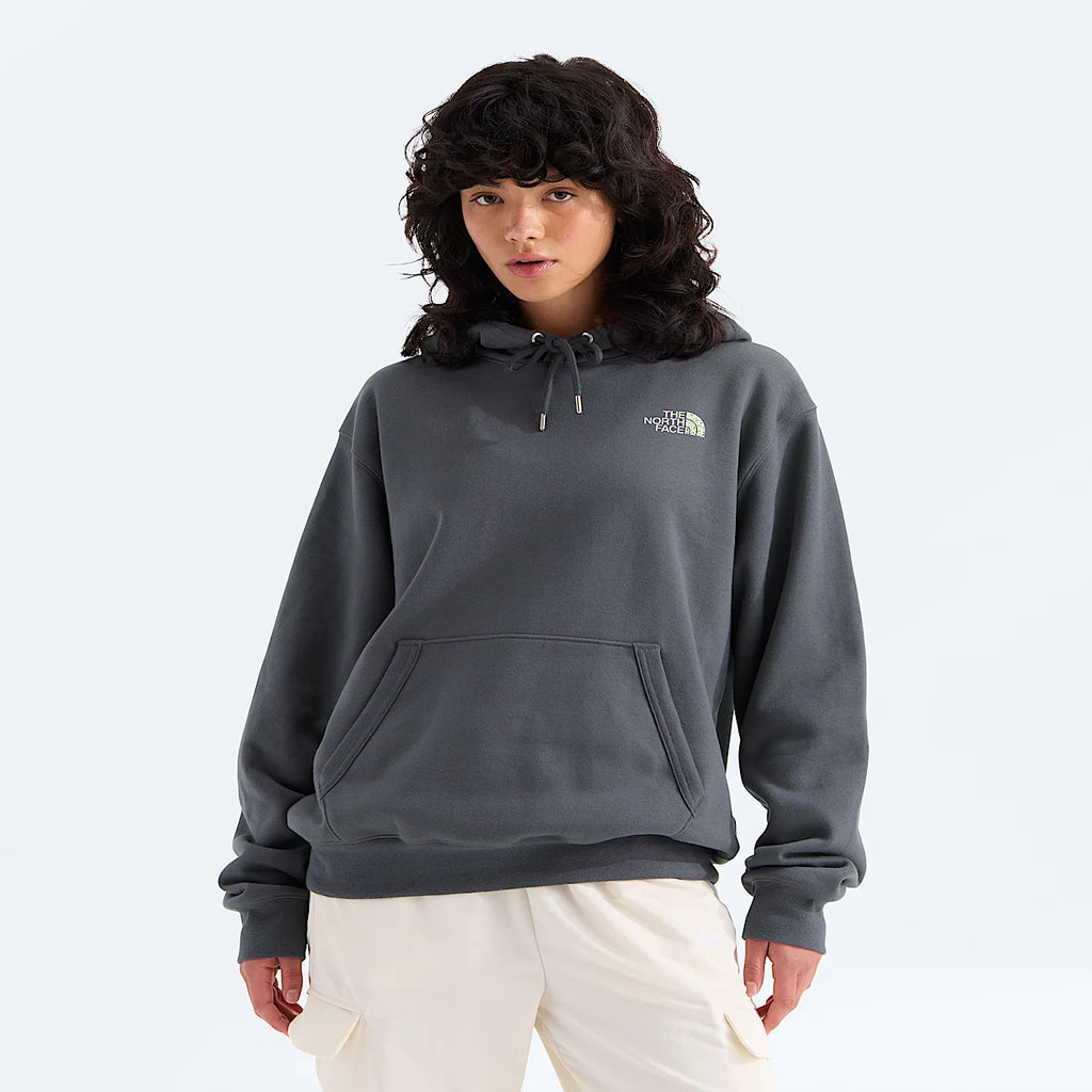 Unisex Relaxed Graphic Hoodie - Gray