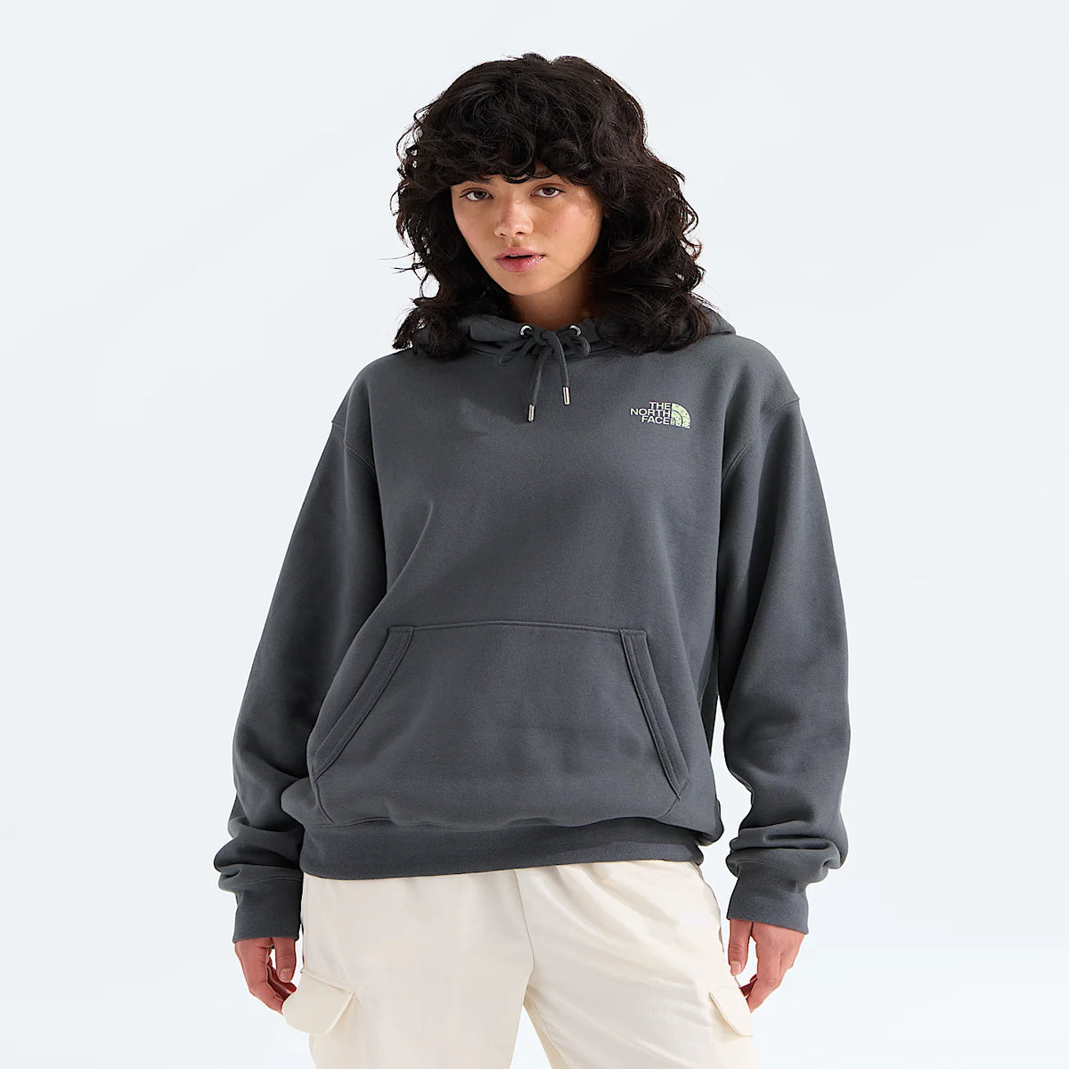 Unisex Relaxed Graphic Hoodie - Gray