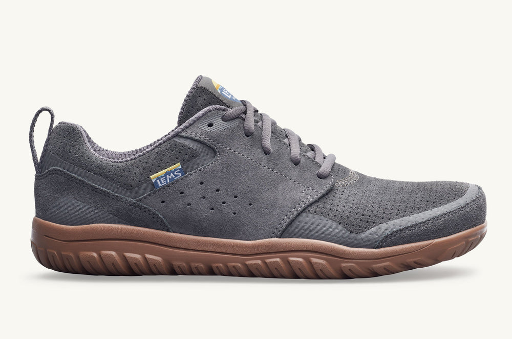 Men's Suede Minimal Sneaker - Gray