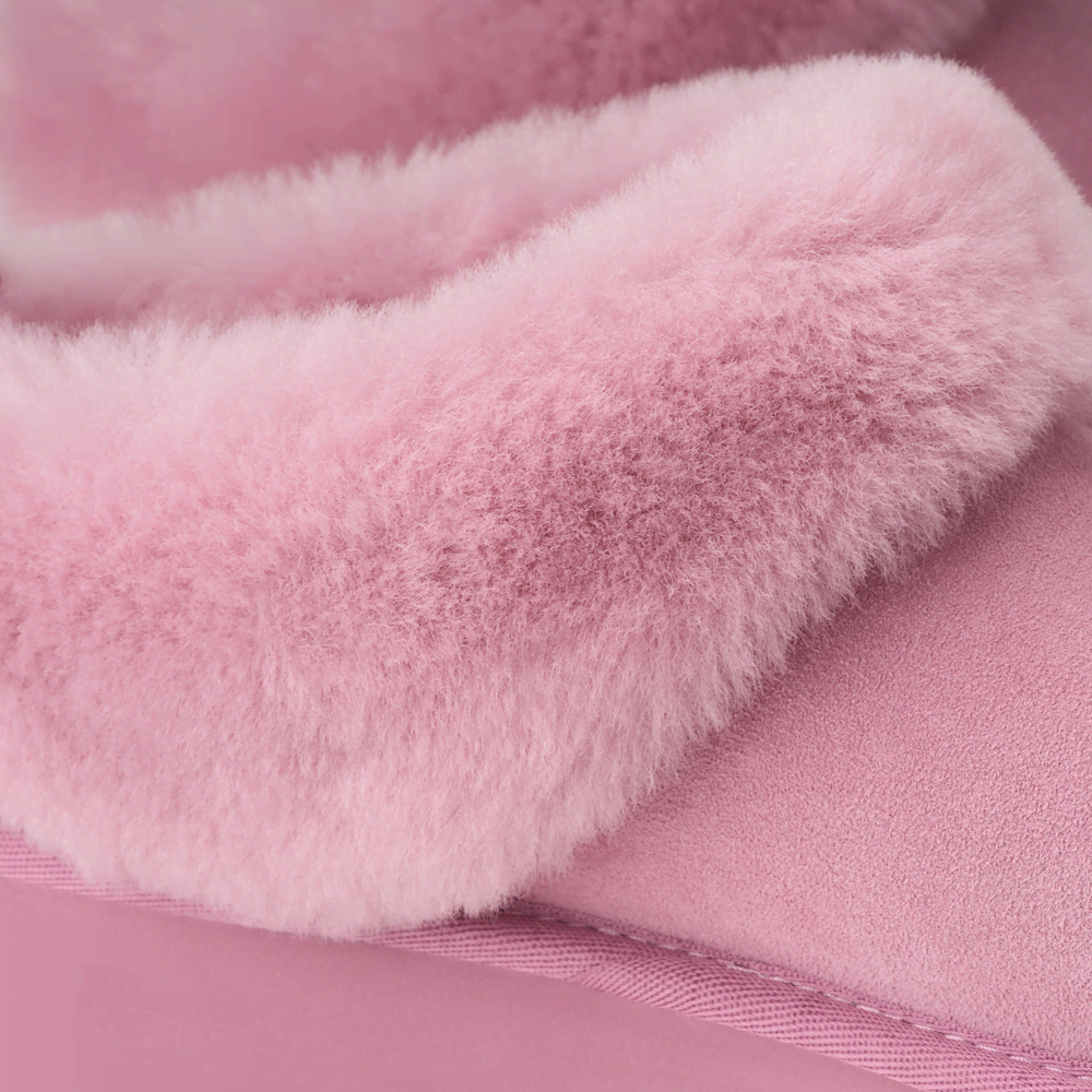 Women's Suede Platform Slipper - Orchid