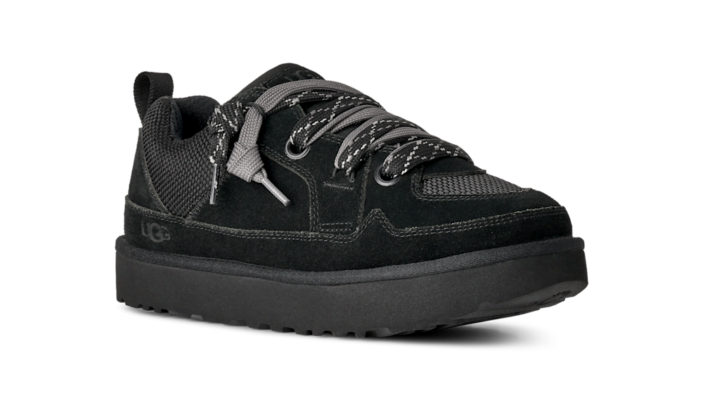 Men's Suede and Mesh Low Top Sneakers - Blue