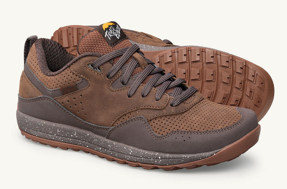 Men's Leather Trail Sneaker - Bark