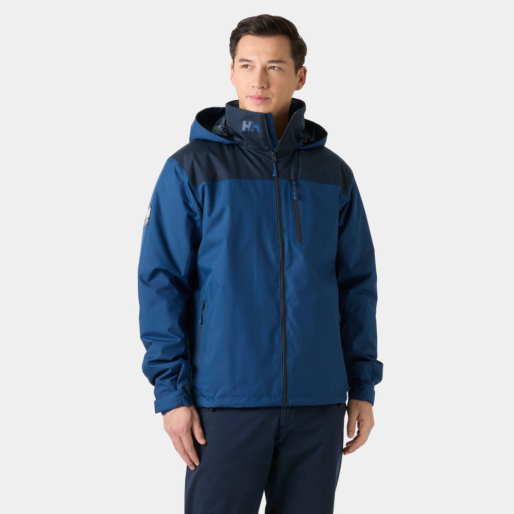 Men's Hooded Insulated Sailing Jacket - Navy