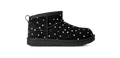 Kids' Low Suede Boot With Metallic Dots - Black