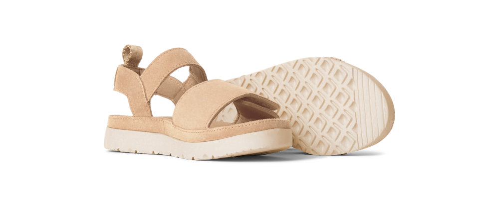 Kids' Adjustable Suede Sandal - Sand