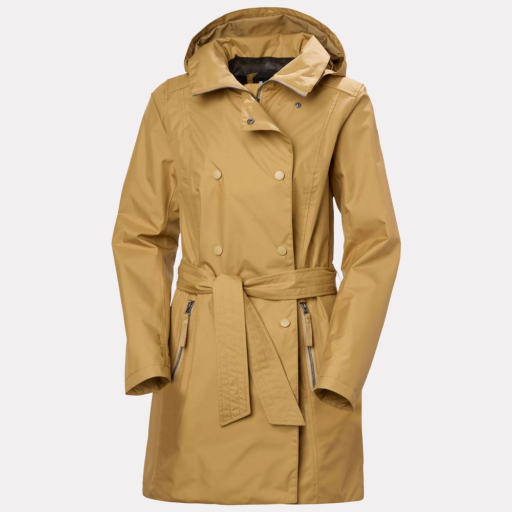 Women's Waterproof Trench Coat - Speckled