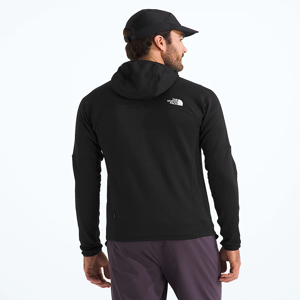 Men's Grid Fleece Hoodie - Black