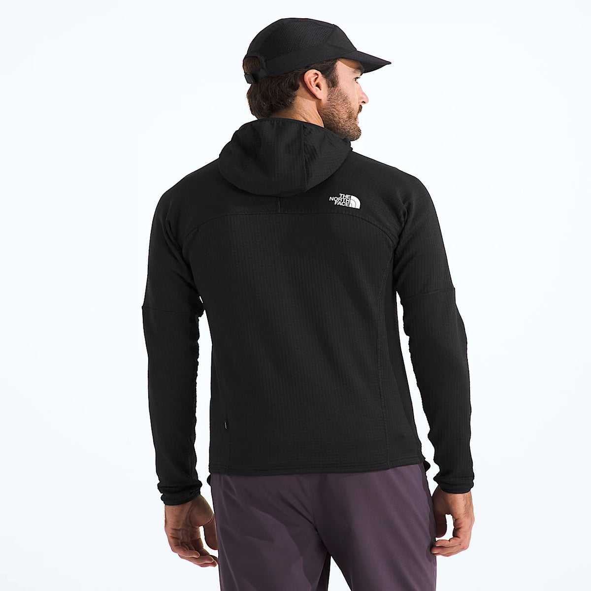 Men's Grid Fleece Hoodie - Black