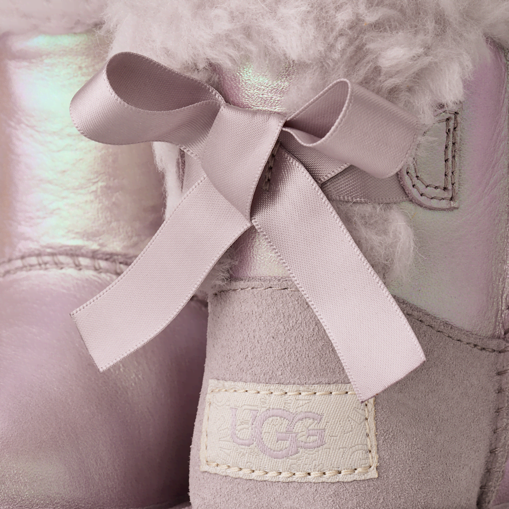 Toddler Iridescent Bow Boots