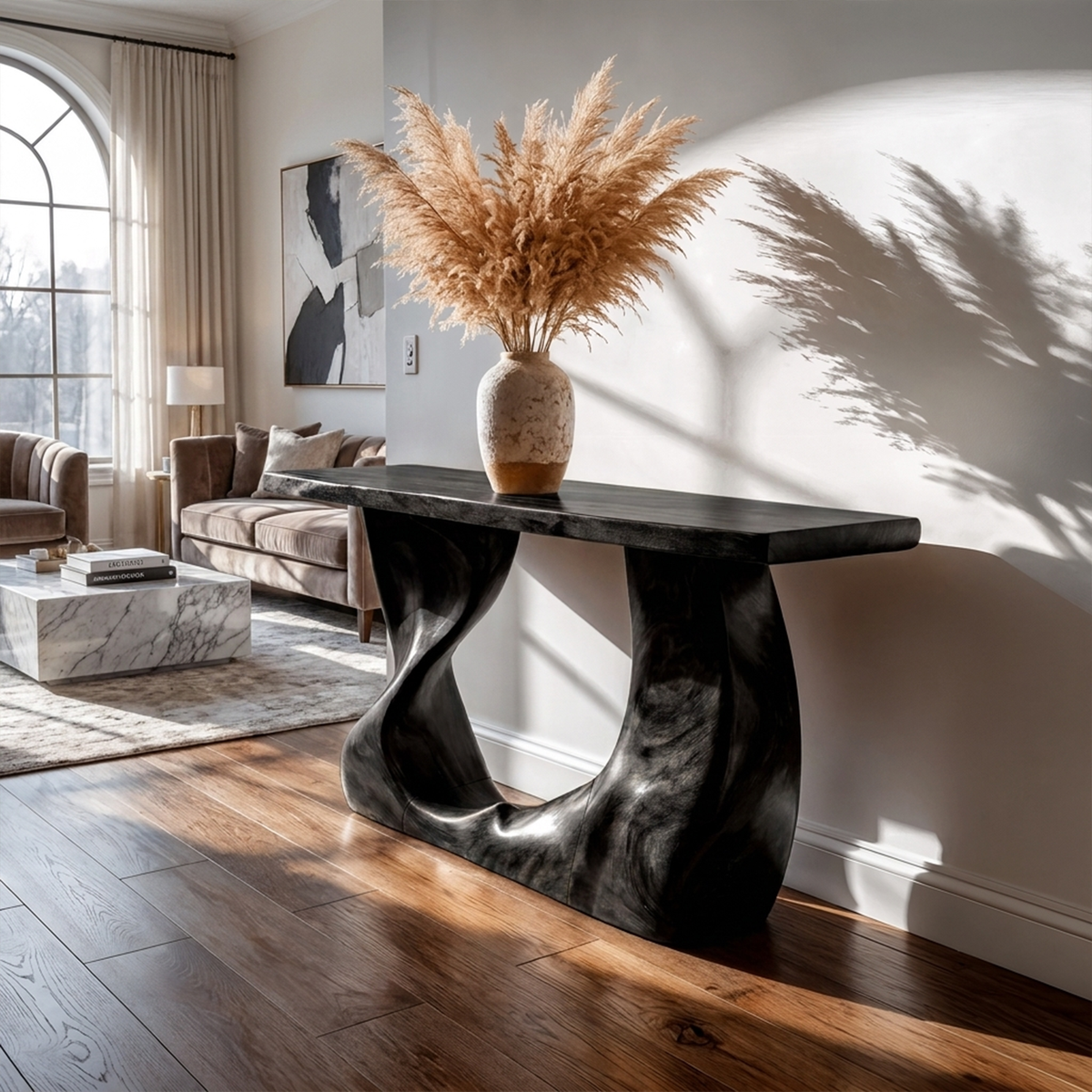 Rustic Modern Console Table