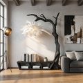 Rustic Organic Tree Bench Bookshelf