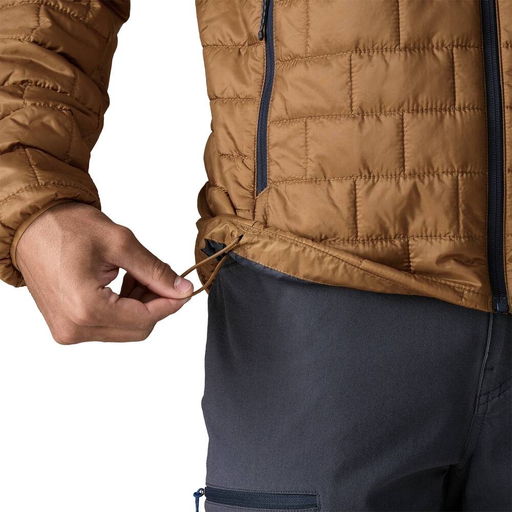 Men's Insulated Hooded Jacket - Brown