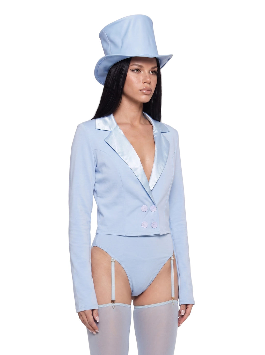 Blue Top Hat Character Costume Set