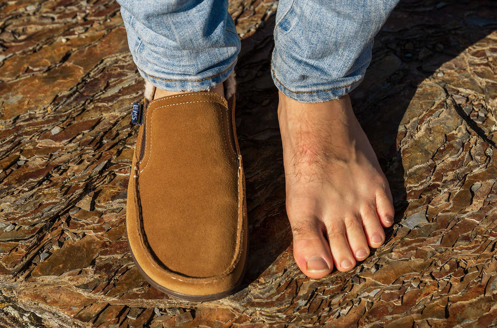 Men's Faux Fur-Lined Slip-On Shoe