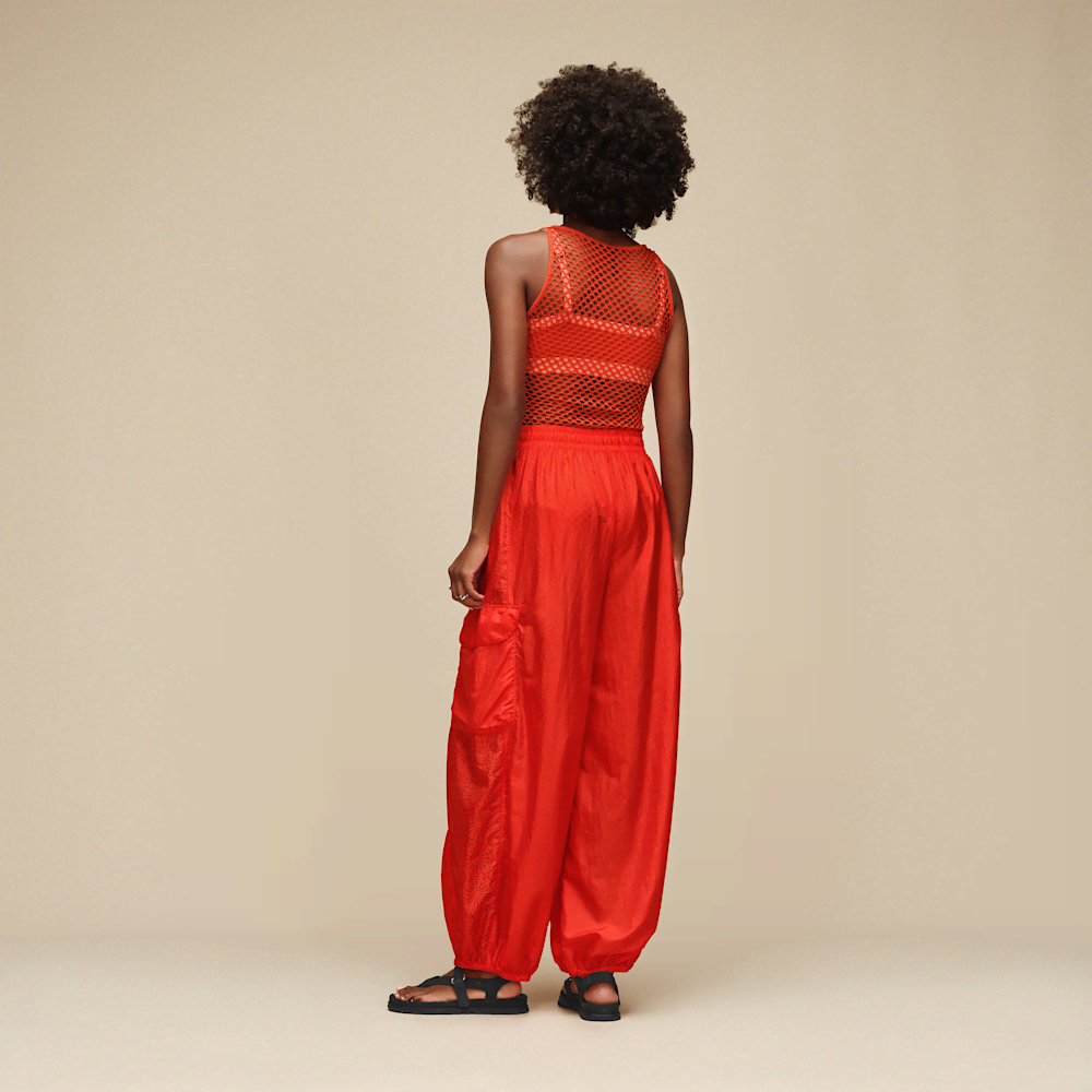 Women's Balloon Cargo Pants - Lobster
