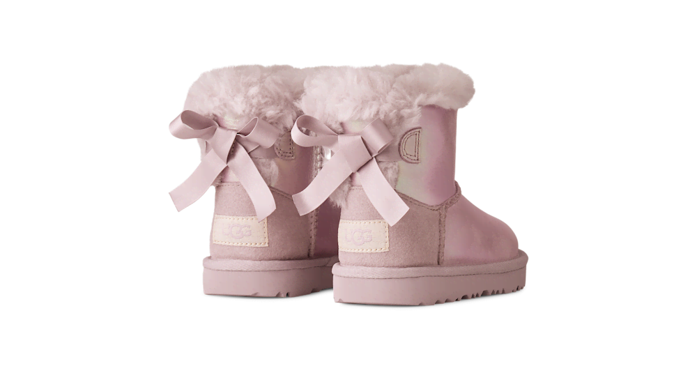 Toddler Iridescent Bow Boots