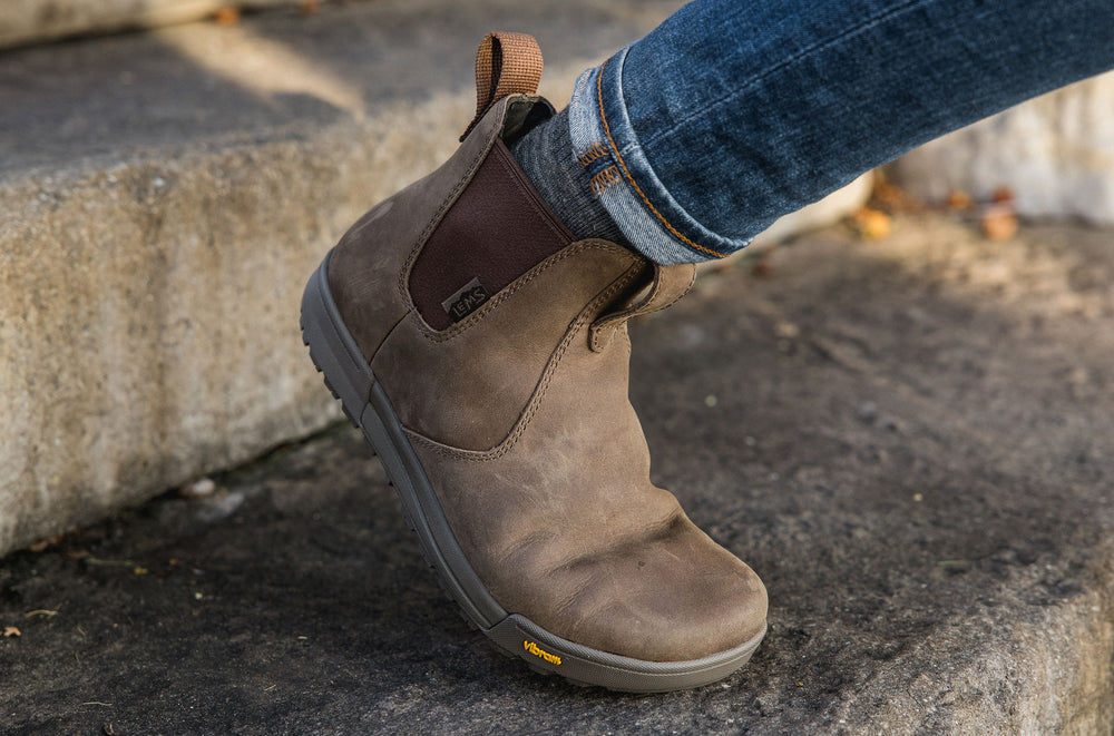 Women's Leather Chelsea Boot - Stone