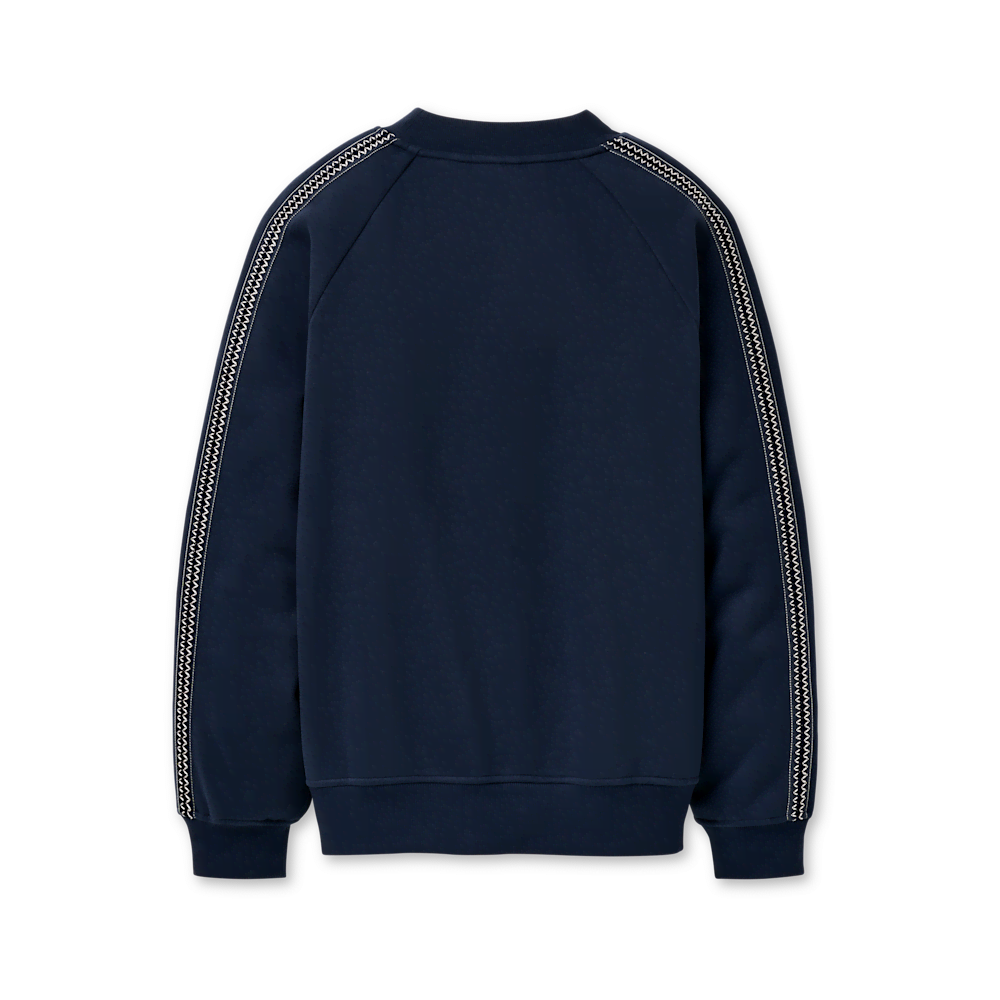 Men's Trimmed Crewneck Sweatshirt - Brown