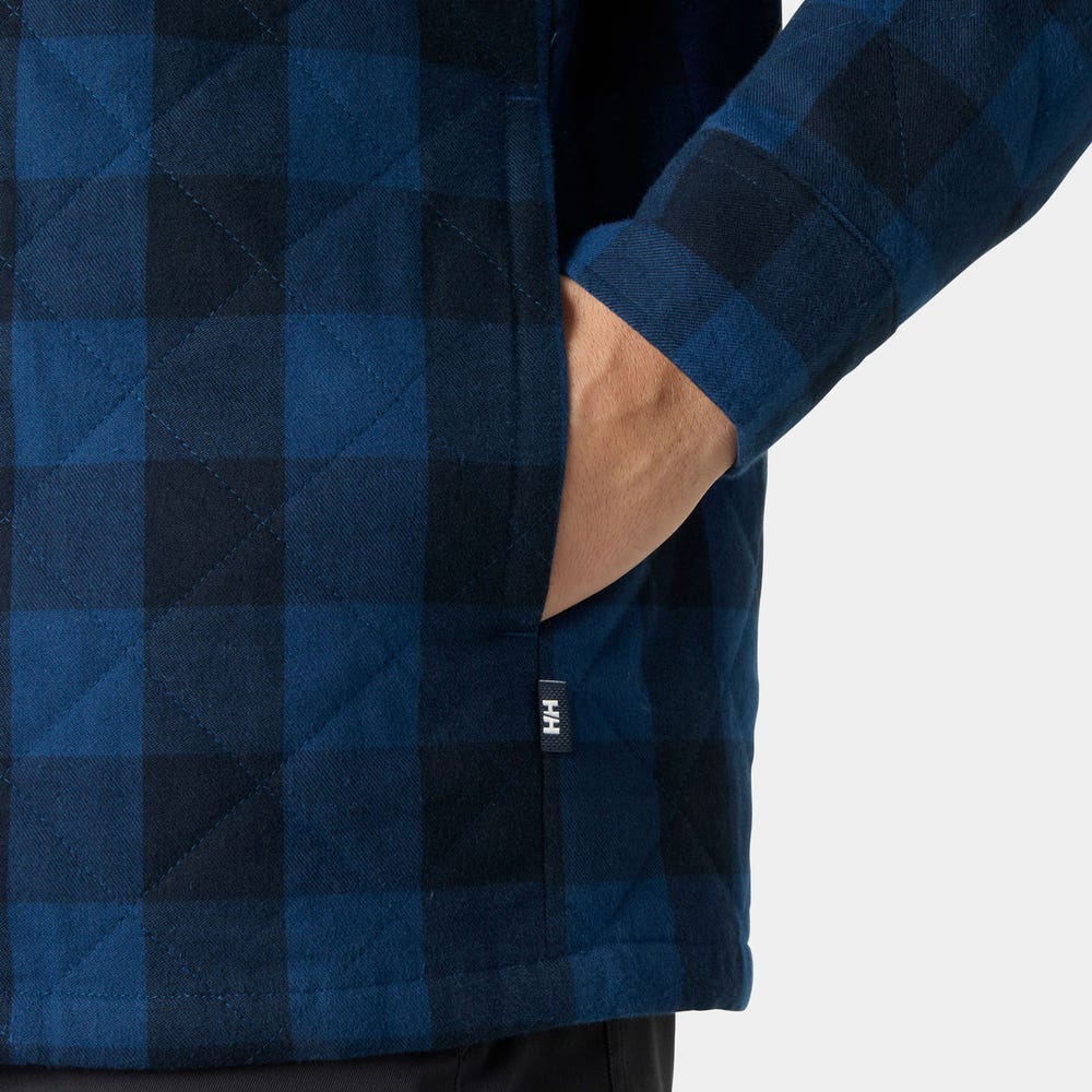 Men's Insulated Shirt Jacket - Dark Blue