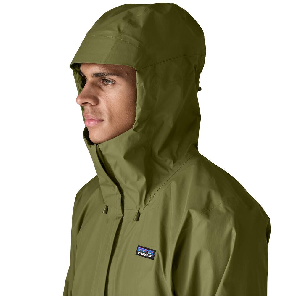 Men's 3-Layer Waterproof Rain Jacket - Gray