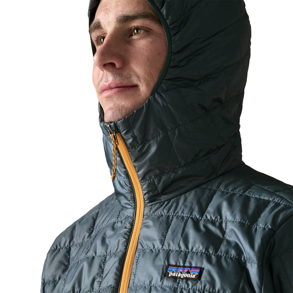 Men's Insulated Hooded Jacket - Brown