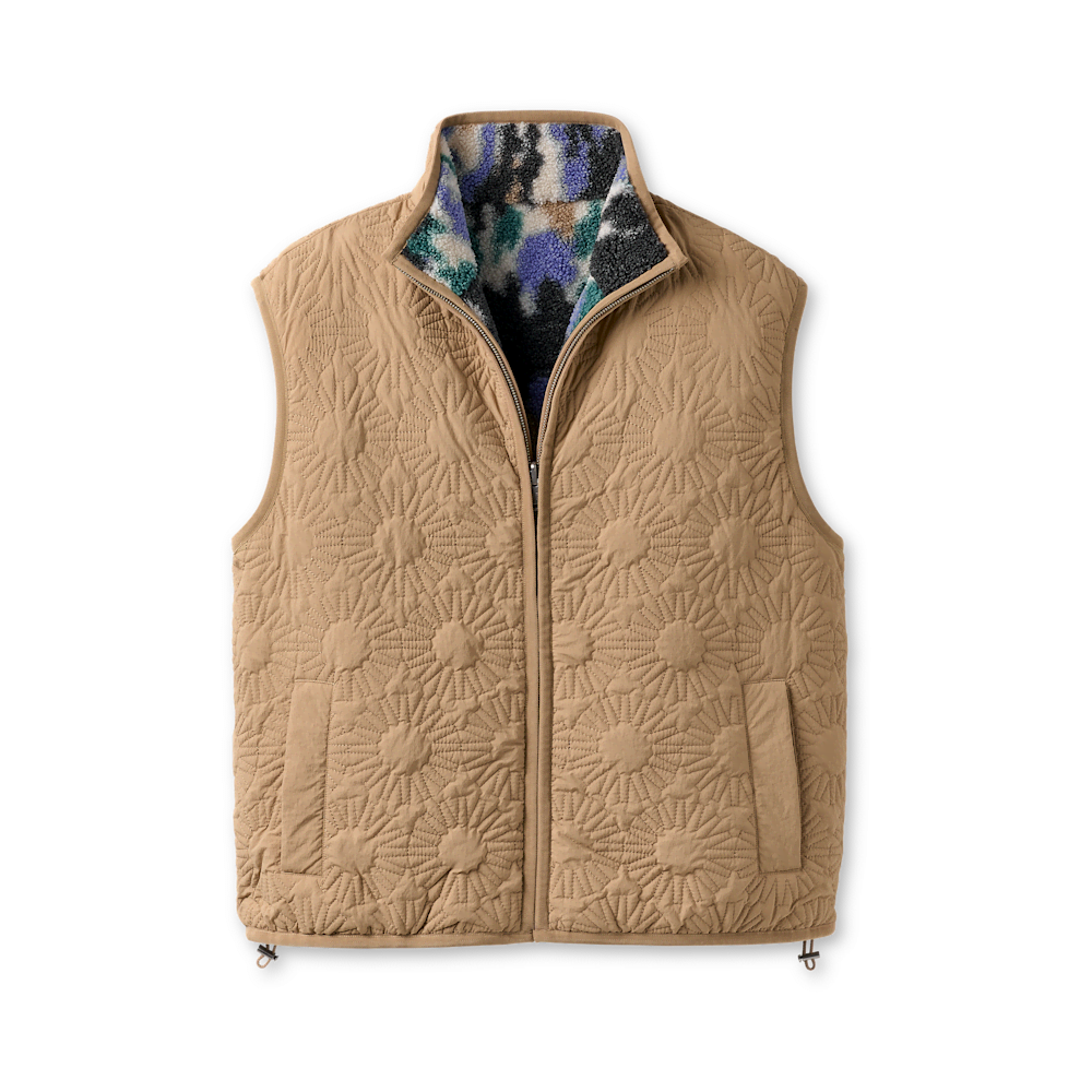 All-Gender Reversible Printed Fleece Vest