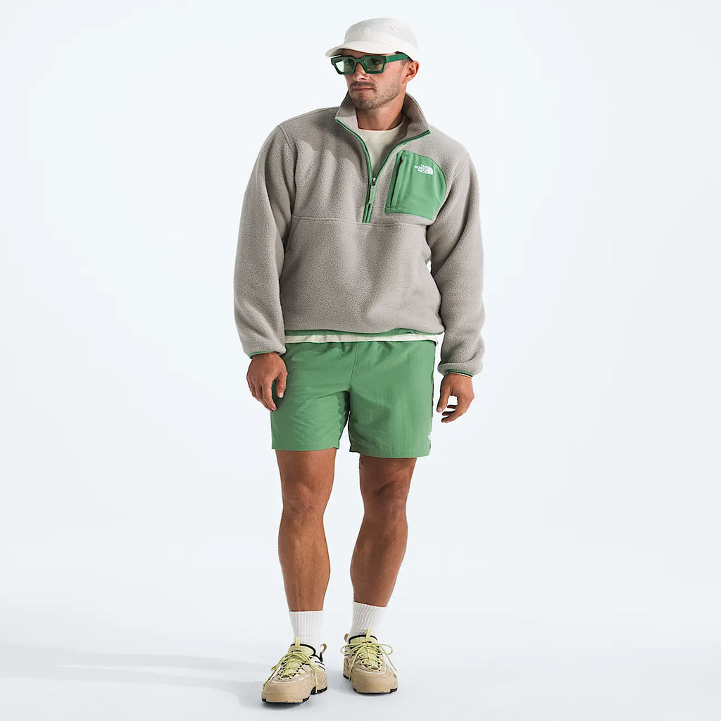 Men's Half-Zip Fleece Jacket - Green