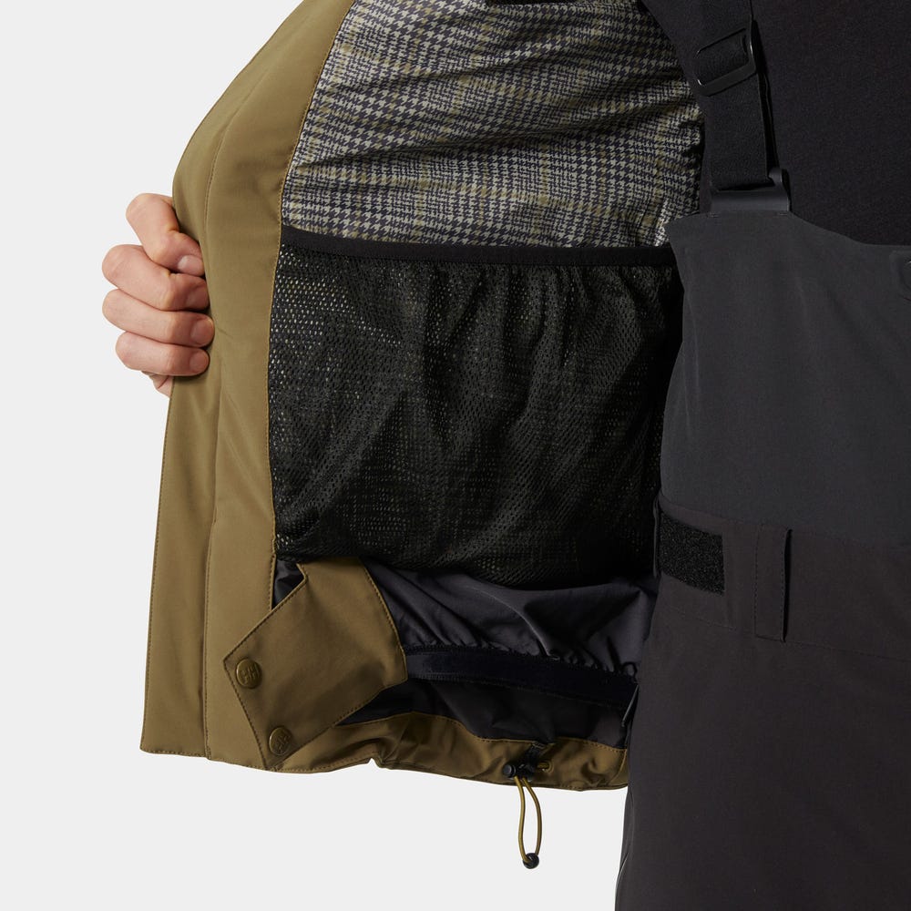 Men's Insulated Ski Jacket - Green