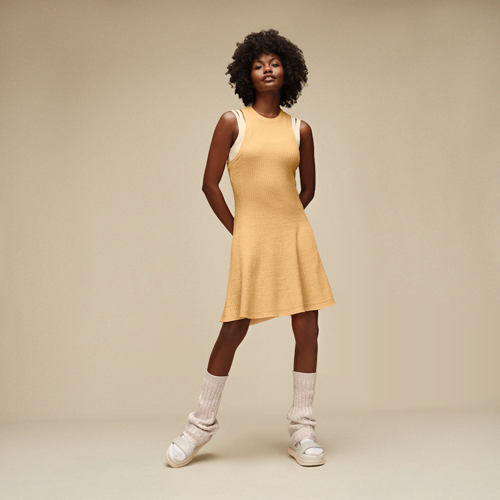 Women's Sleeveless Fit-and-Flare Mini Dress