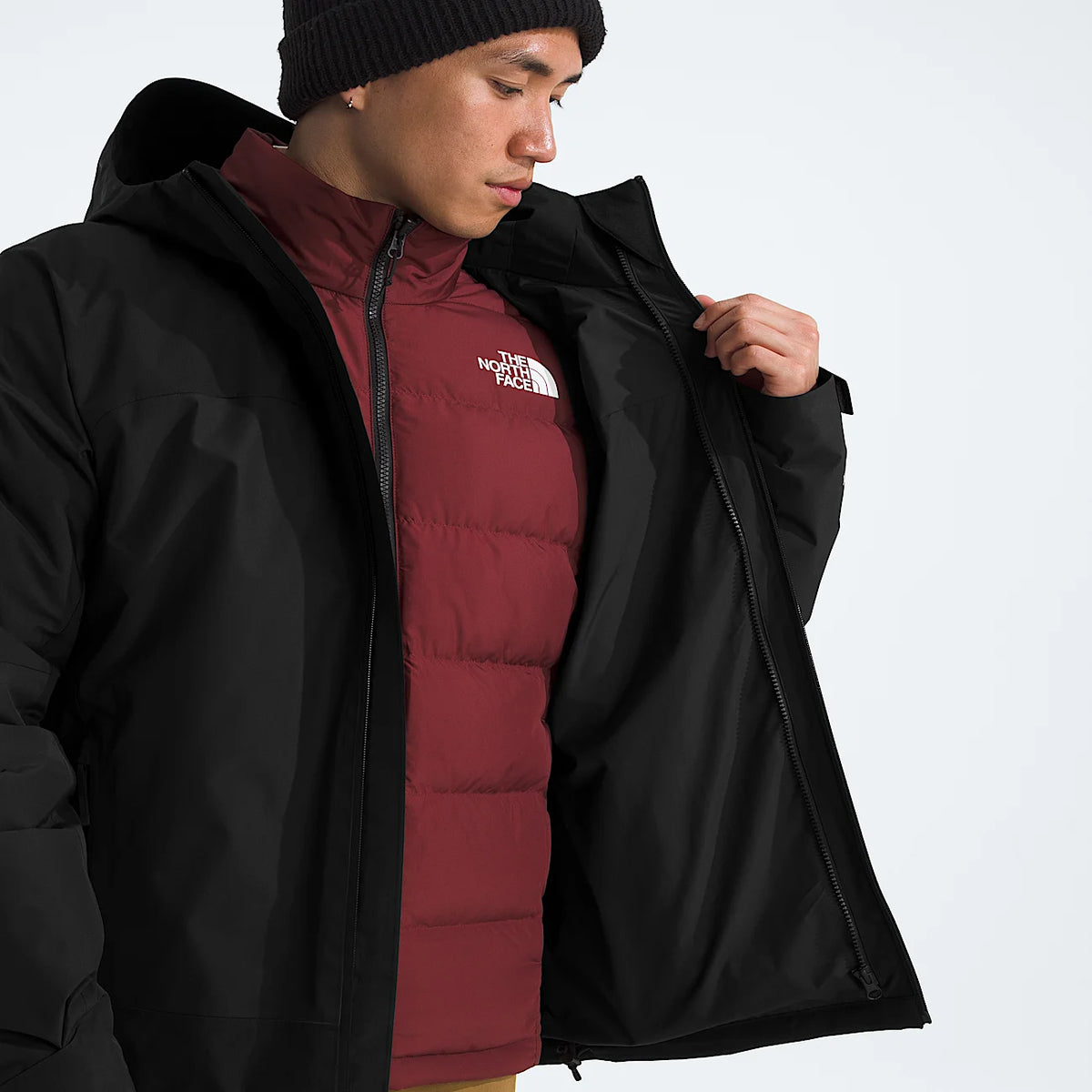 Men's 3-In-1 Waterproof Jacket - Black