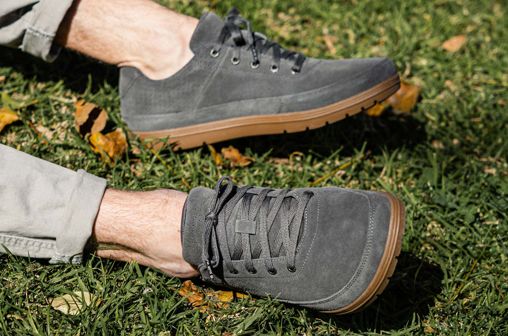 Men's Perforated Suede Sneaker - Tan
