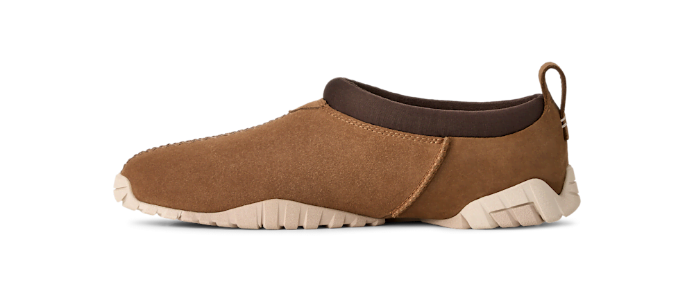 Men's Suede and Nubuck Slip-On Shoe - Olive