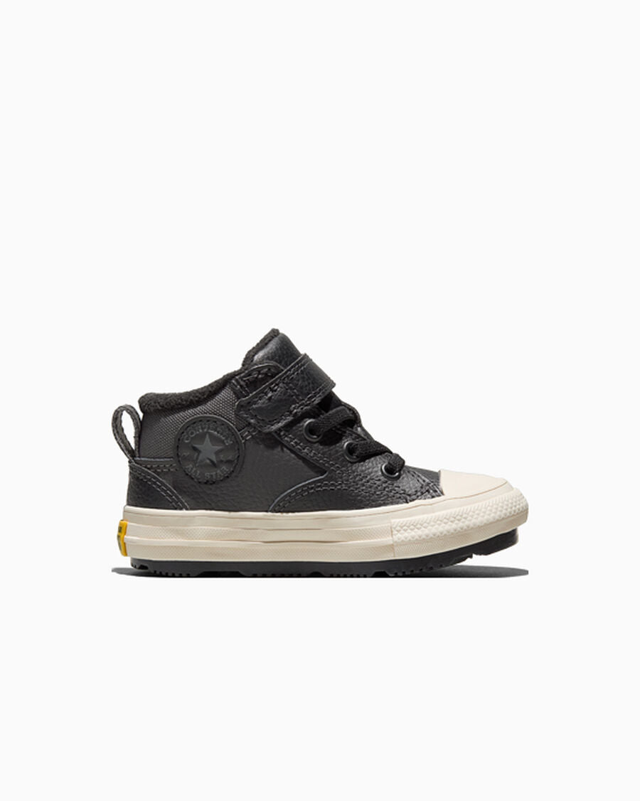 Toddler Leather Easy-On Mid Boot - Olive - Dark Matter/Total Eclipse