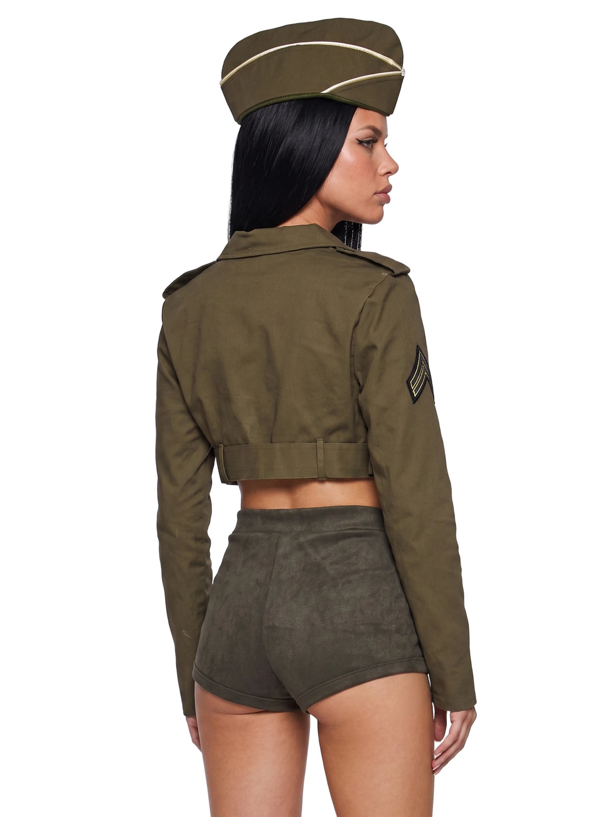 Military-Inspired Costume Set - Dark Green