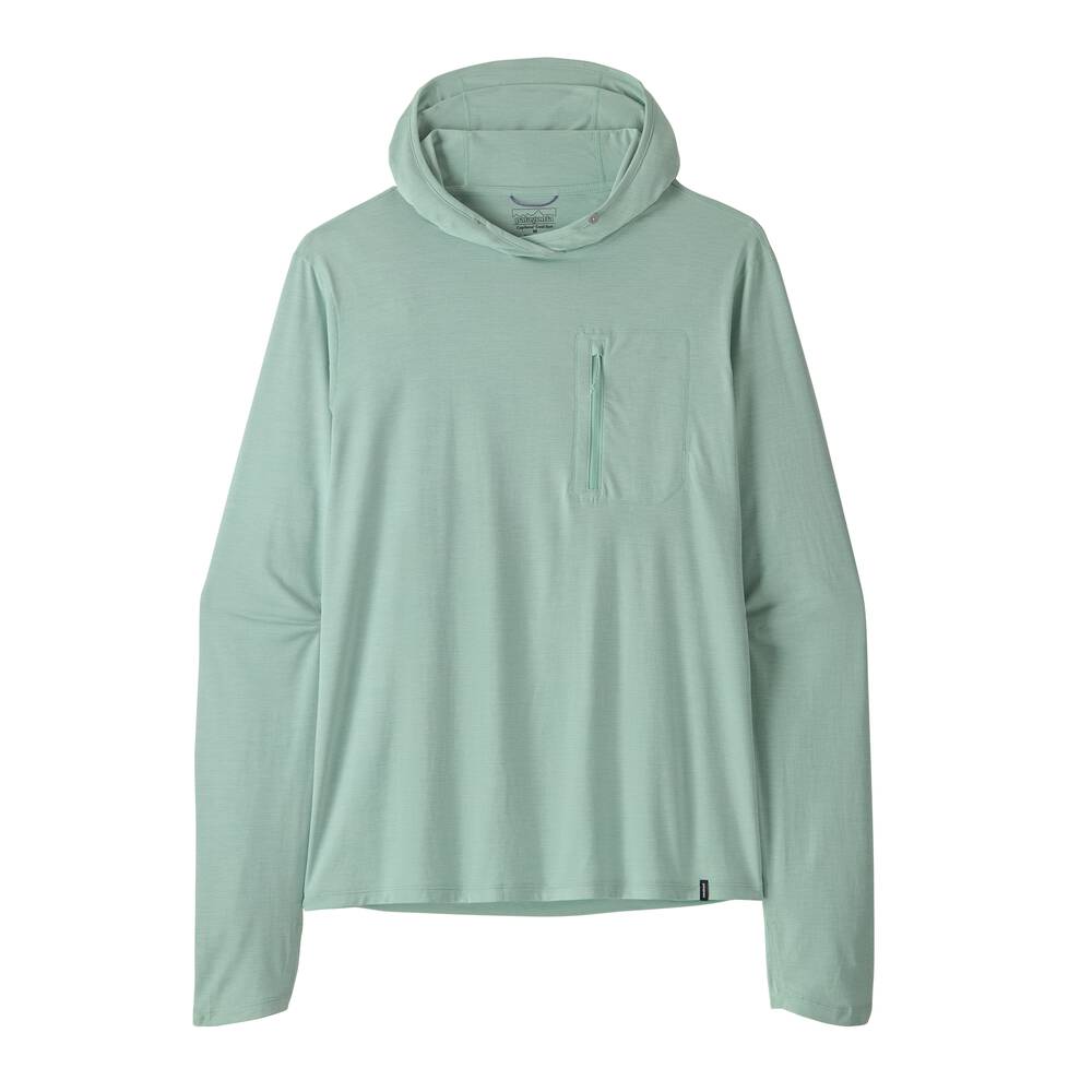 Men's UPF 40+ Sun Hooded Shirt - Aqua