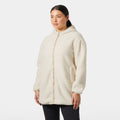 Women's Hooded Pile Fleece Jacket - Purple