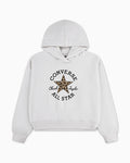 Kids' Leopard Print Relaxed Pullover Hoodie - White - Vintage White