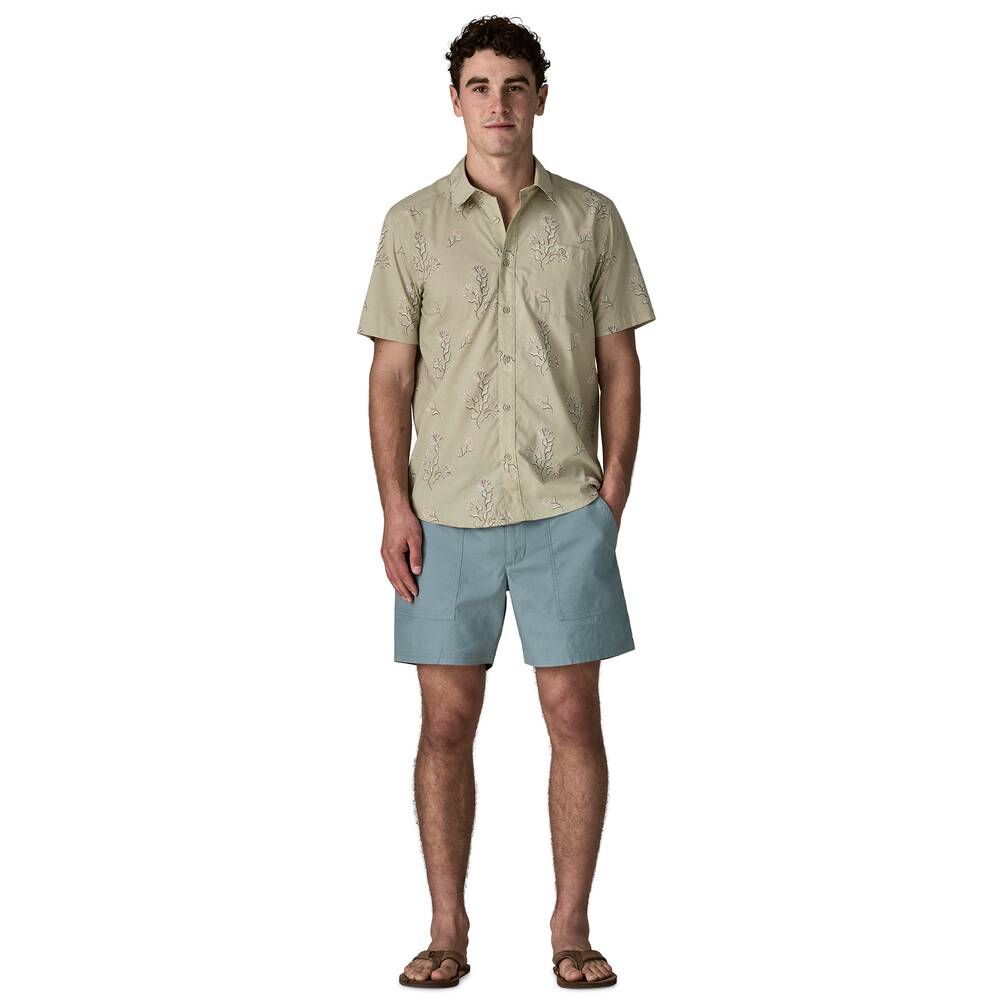 Men's Short-Sleeve Button-Up Shirt - Navy