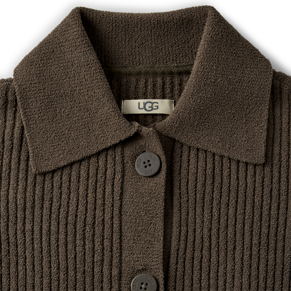 Women's Lightweight Collared Cardigan - Sand