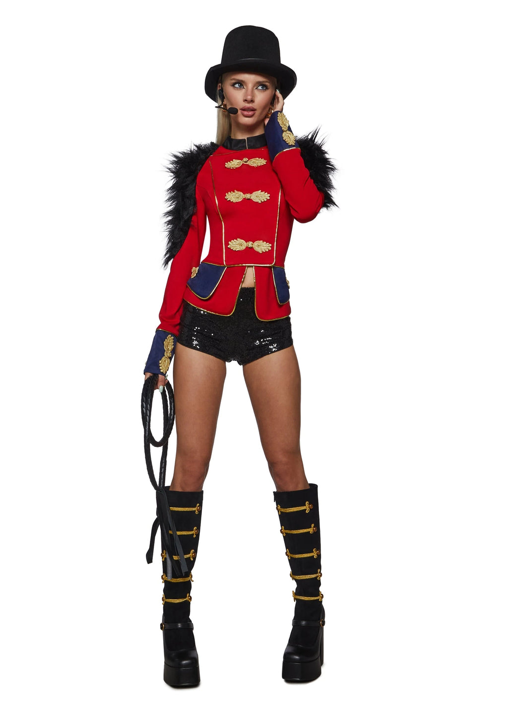 Circus Ringmaster Costume Set - Red