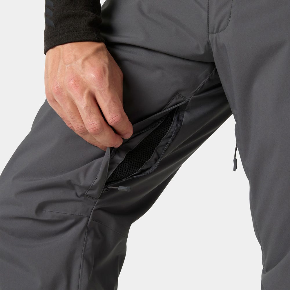 Men's Insulated Ski Pants - Gray Green