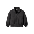 Women's Cropped Full-Zip Jacket - Ink