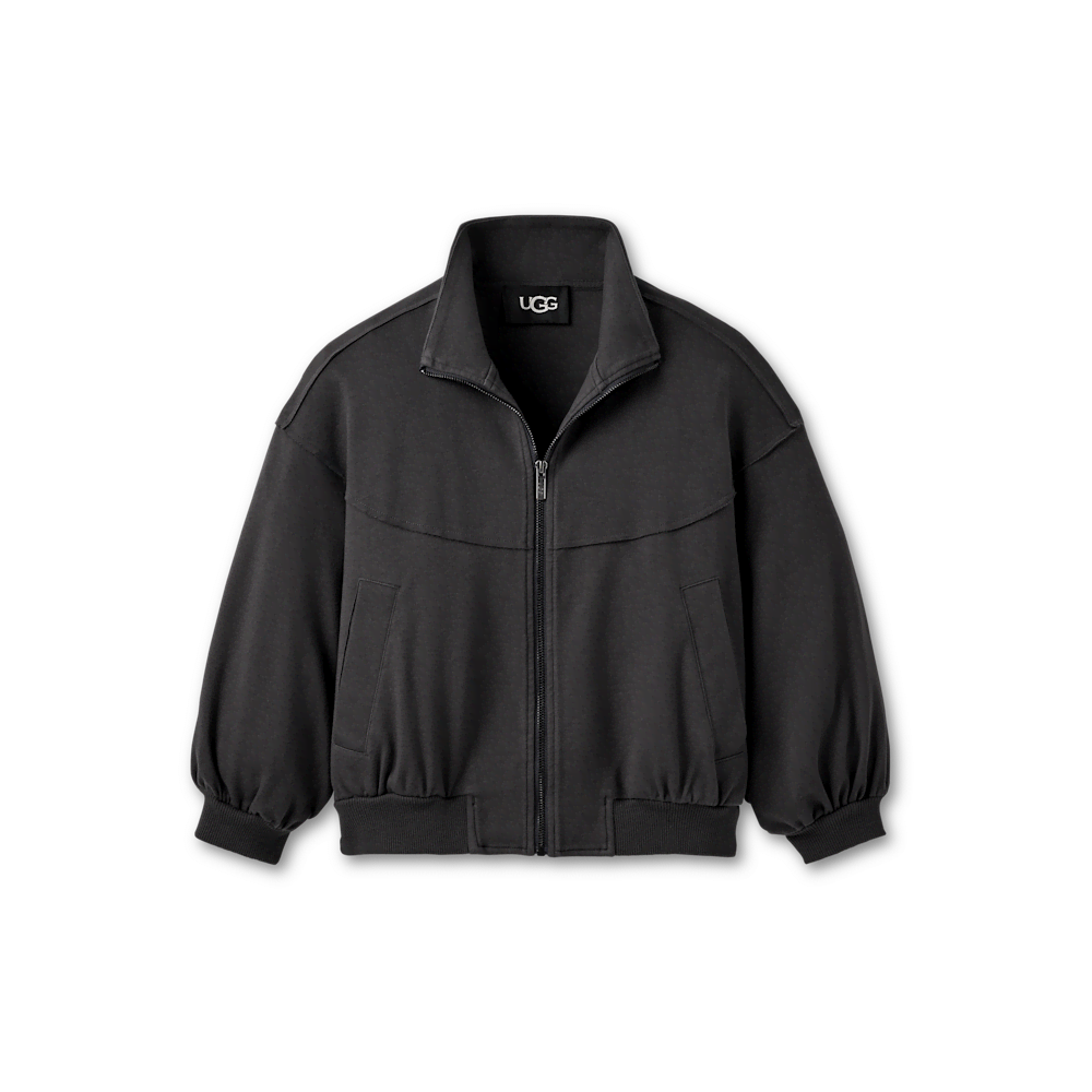 Women's Cropped Full-Zip Jacket - Ink