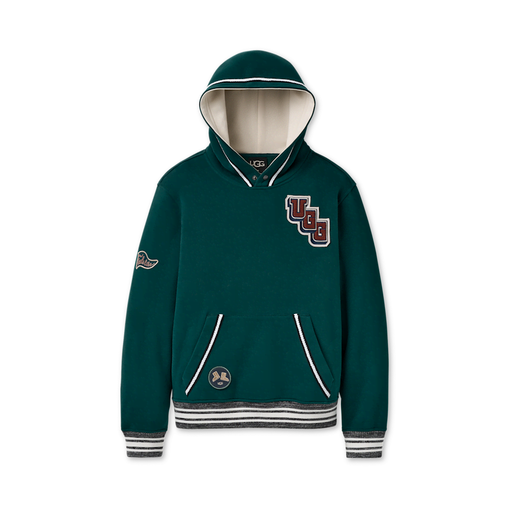 Unisex Varsity Patch Pullover Hoodie