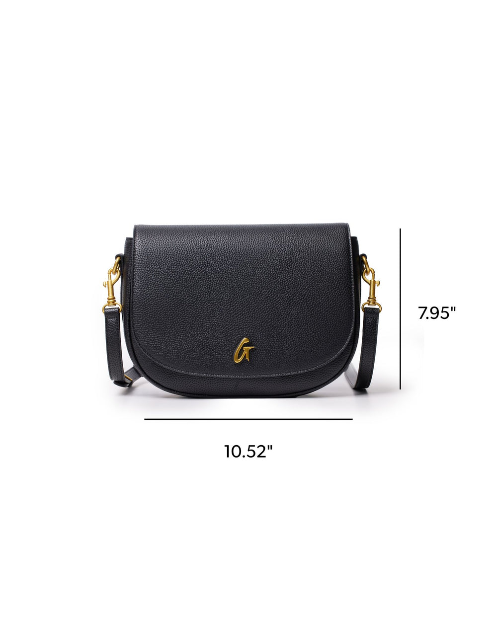 Large Textured Shoulder Bag - Black