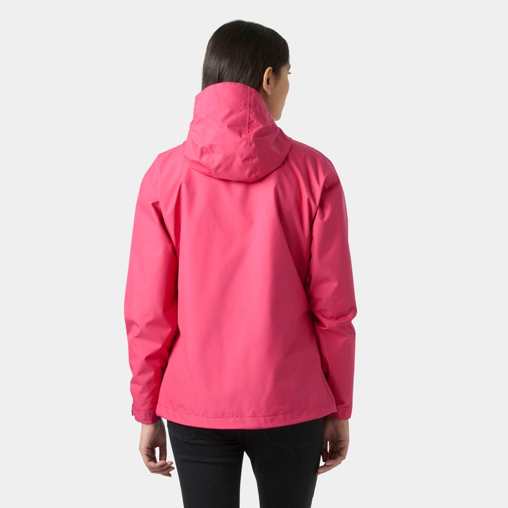 Women's Waterproof Rain Jacket - Hot Pink