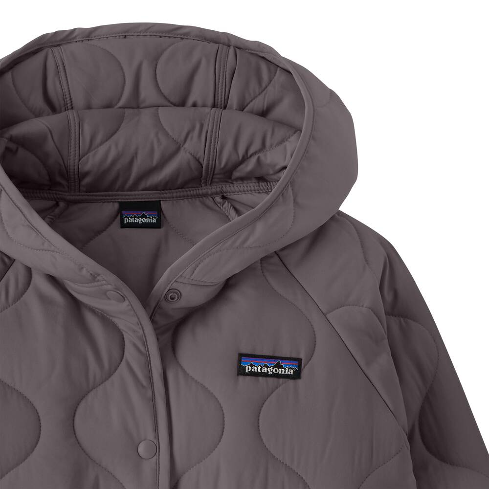 Kids' Quilted Insulated Hooded Jacket - Gray
