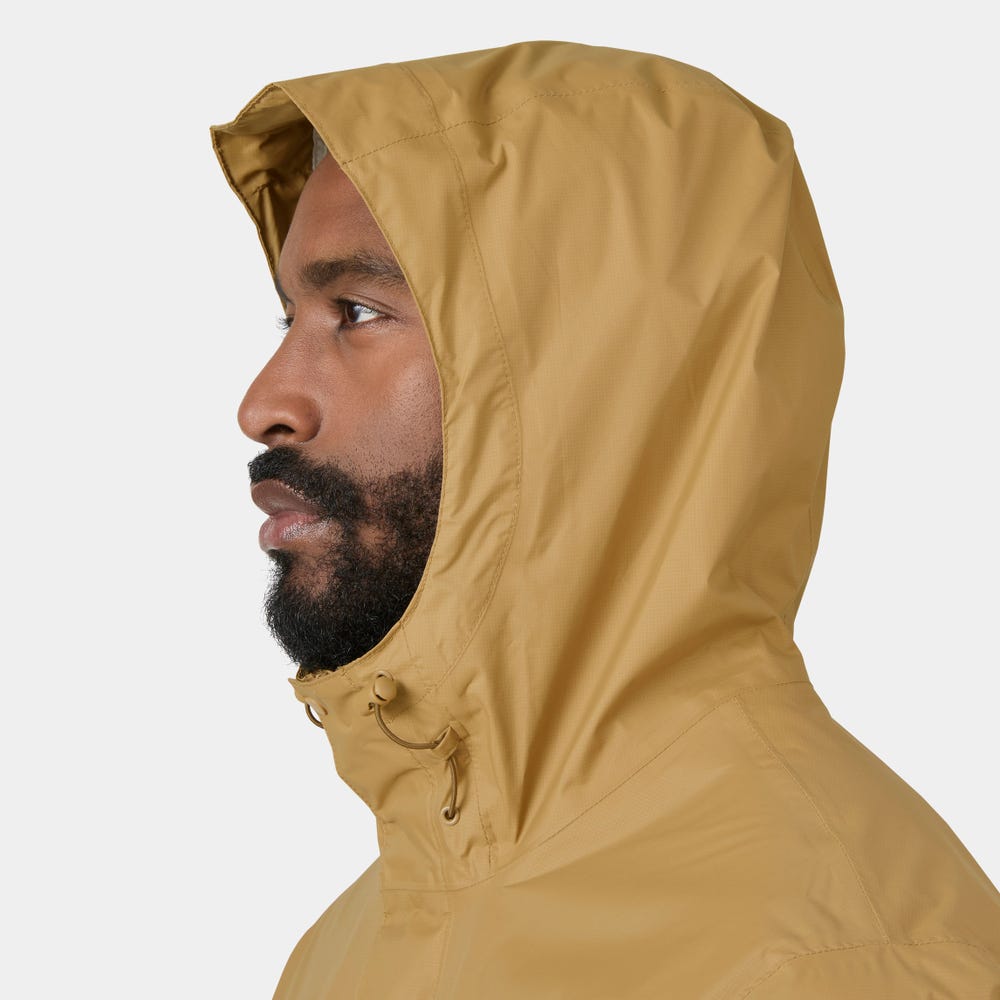 Men's Packable Waterproof Shell Jacket - Green