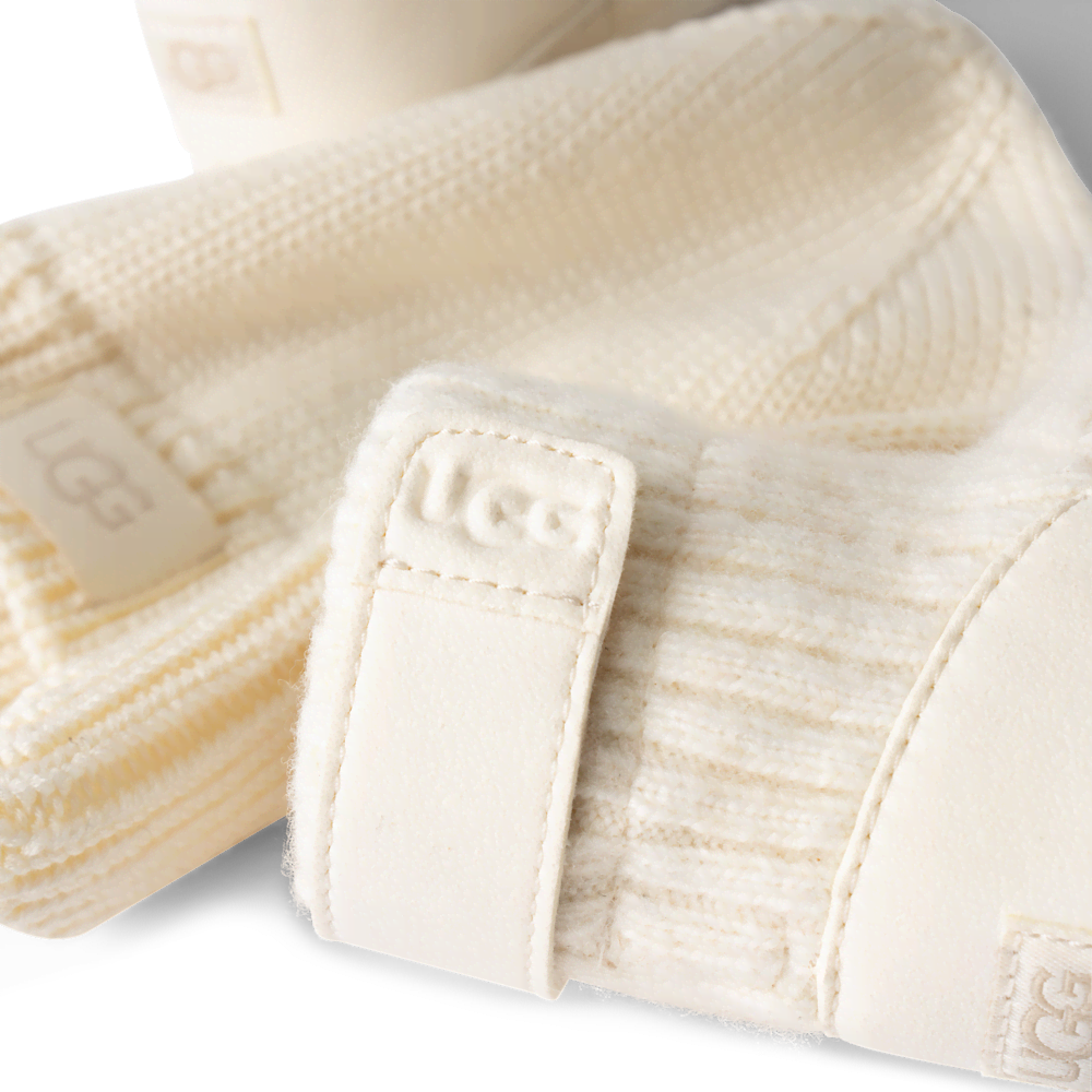 Baby Slipper Bootie And Earflap Hat Set