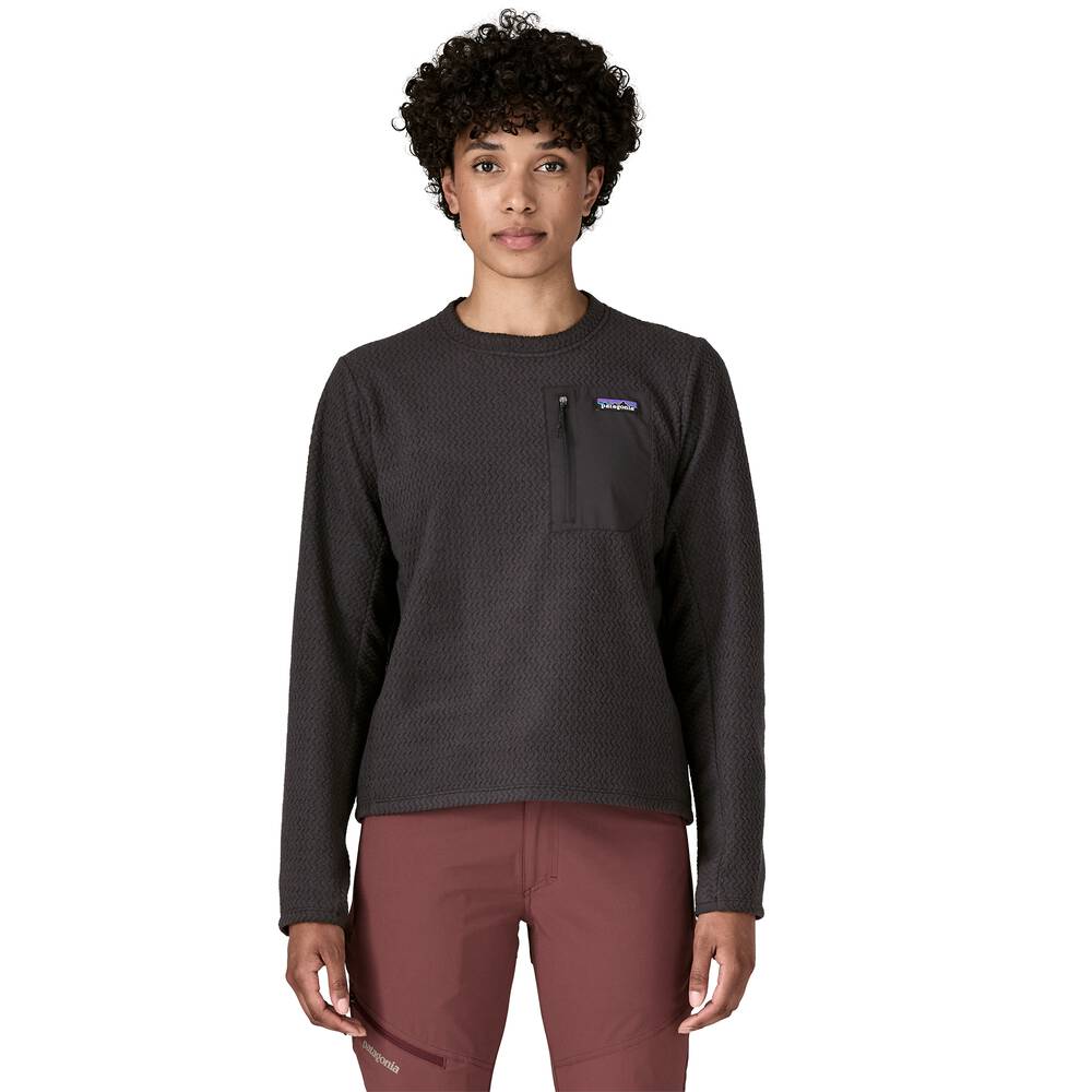Women's Breathable Fleece Crewneck - Black